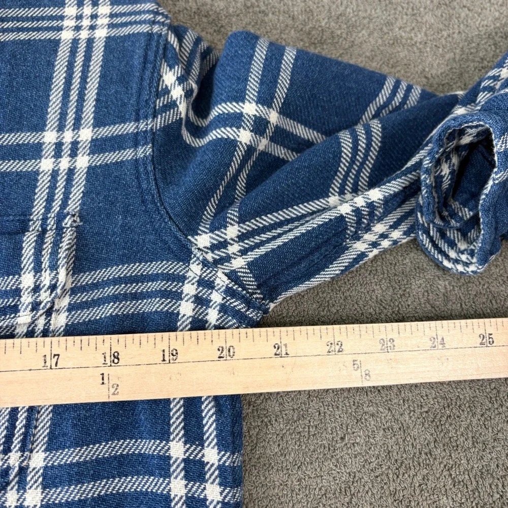 Levi's Flannel Shirt Mens XL Blue Plaid Button Down Long Sleeve Cotton Gorpcore